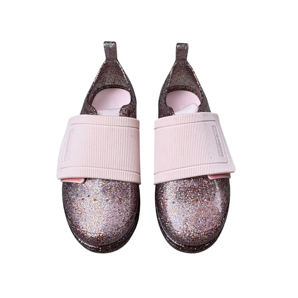 MINI MELISSA Glitter Slip On Shoes Girls 1 Jelly Pop Sneakers Pink Jelly Shoe